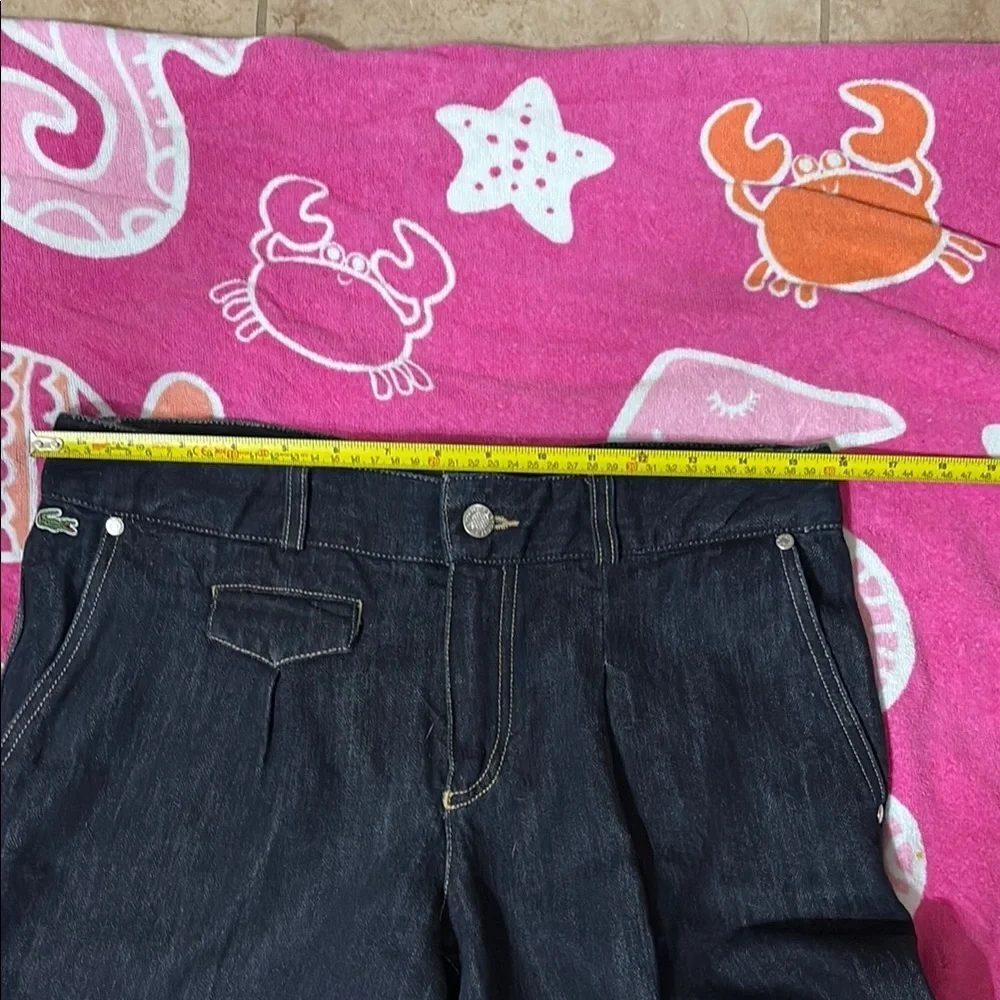LACOSTE Dark Blue Denim Shorts